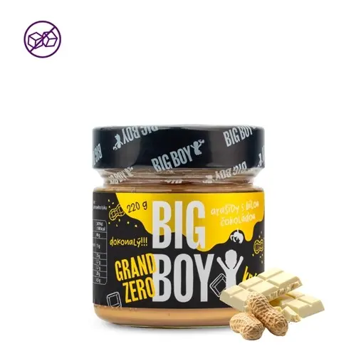 Big Boy Grand Zero 220 g arašídy s bílou čokoládou