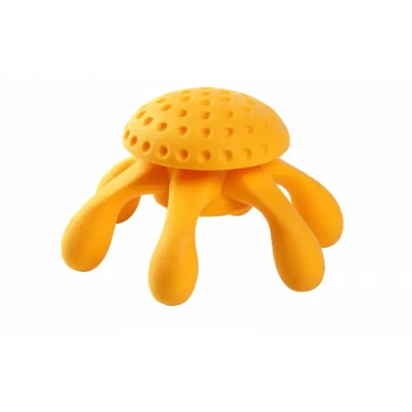 Hračka pes OCTOPUS MAXI plov. z TPR oranžová Kiwi