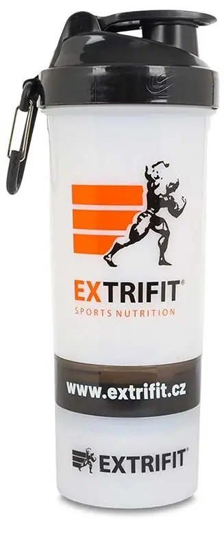 Extrifit Šejkr Triple 600 ml transparent