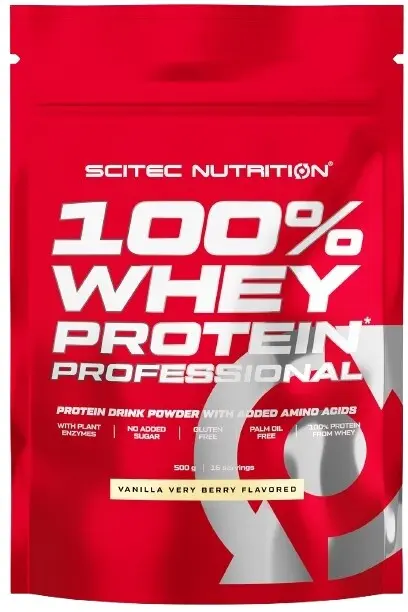 Scitec Nutrition 100% WP Professional 500 g vanilla very berry