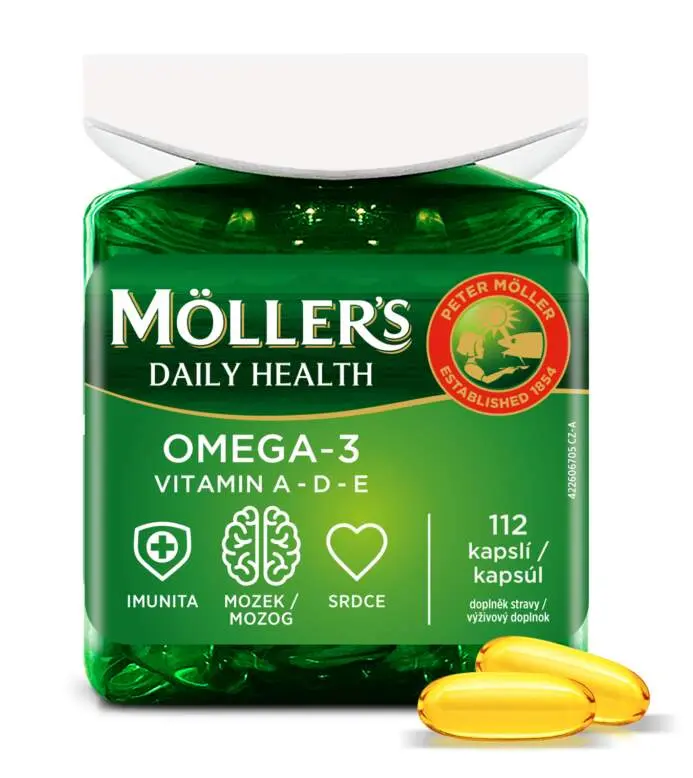 Möller's Double Omega-3, doplněk stravy 112 ks