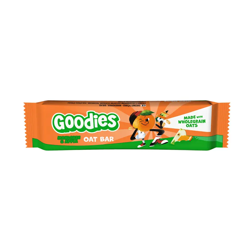 Goodies ovesná tyčinka mandarinka a jablko 23 g