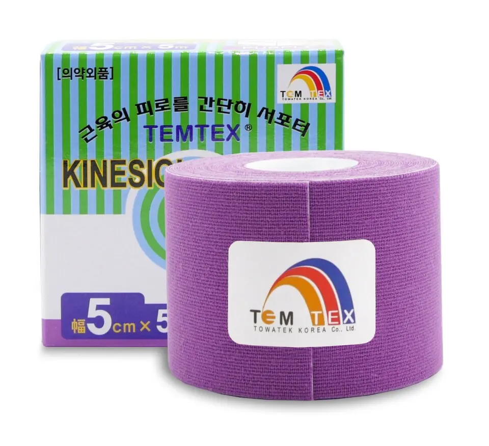 TEMTEX Kinesiology tape fialová 5cmx5m