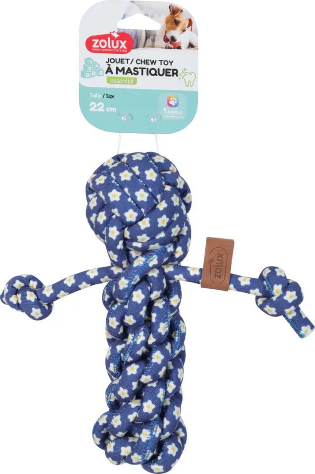 Hračka pes BLUE FLOWER Panáček 22cm Zolux