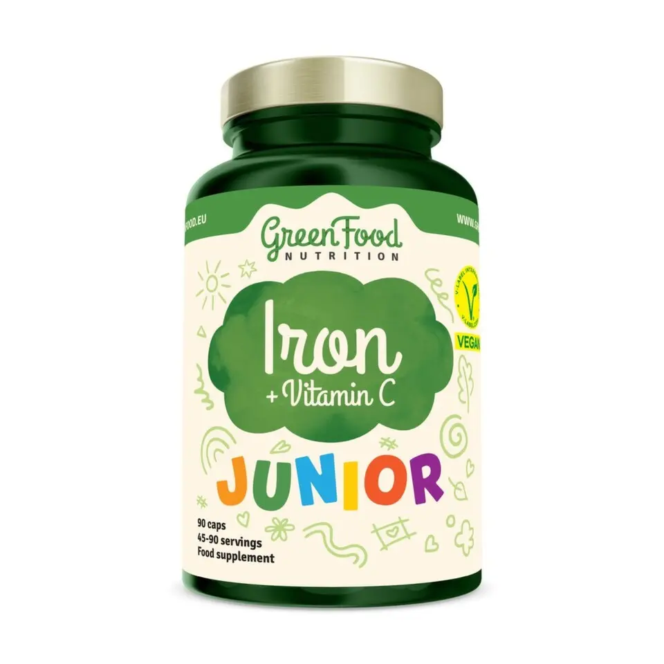 GreenFood Junior Iron+Vitamin C cps.90