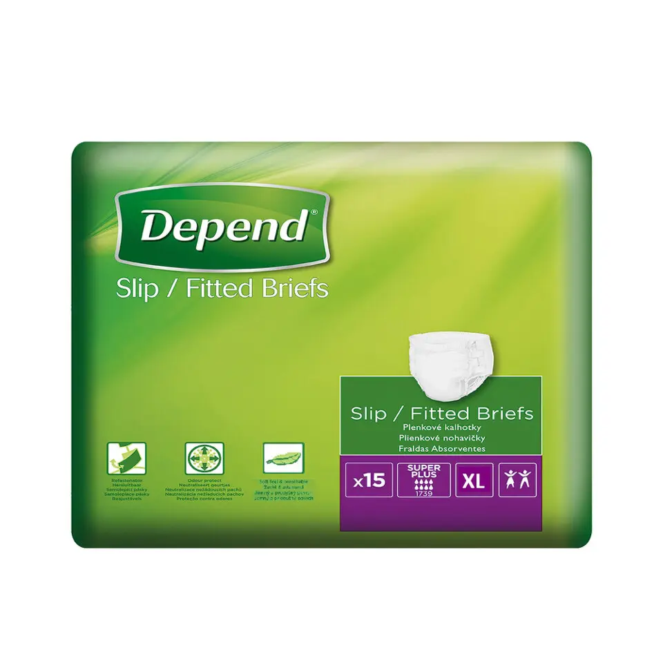 Depend Slip Super Plus inkontinenční kalhotky vel.XL 15ks