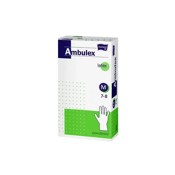 Ambulex Latexové pudrované 100 ks