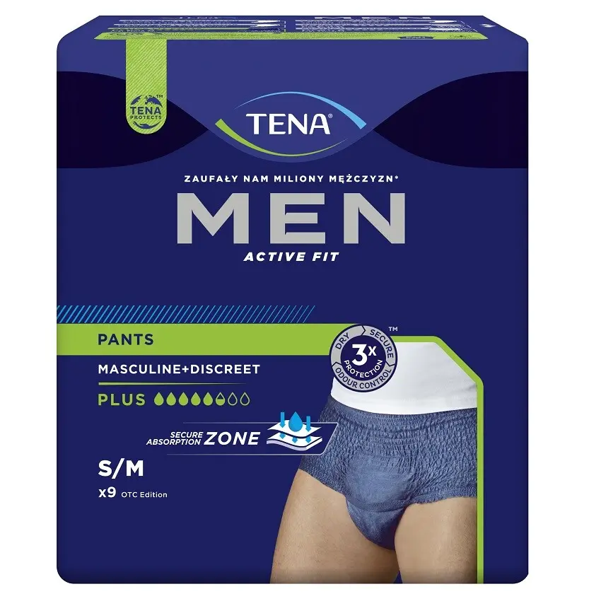 Tena Men Pants Plus Blue M 9 ks