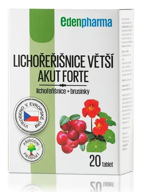 EdenPharma Akut Forte Lichořeřišnice větší 20 tablet