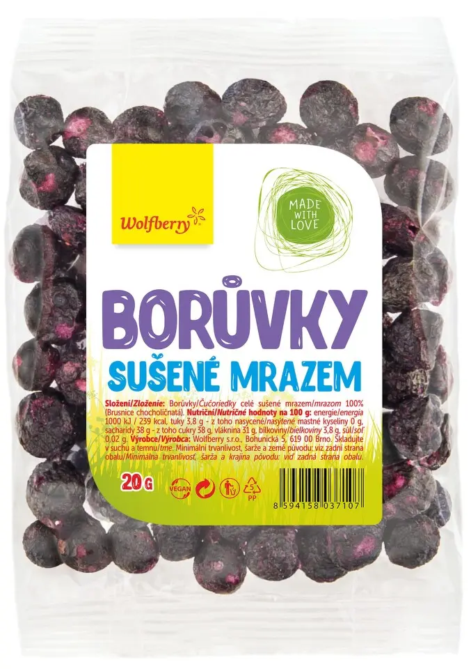 WOLFBERRY Borůvky sušené mrazem 20 g