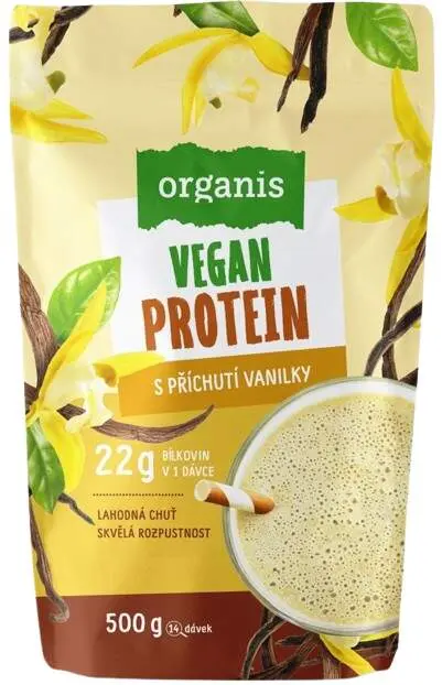 ORGANIS Veganský protein vanilka 500 g