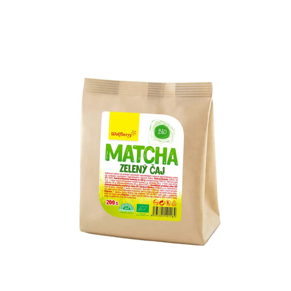 Matcha zelený čaj BIO 200g Wolfberry