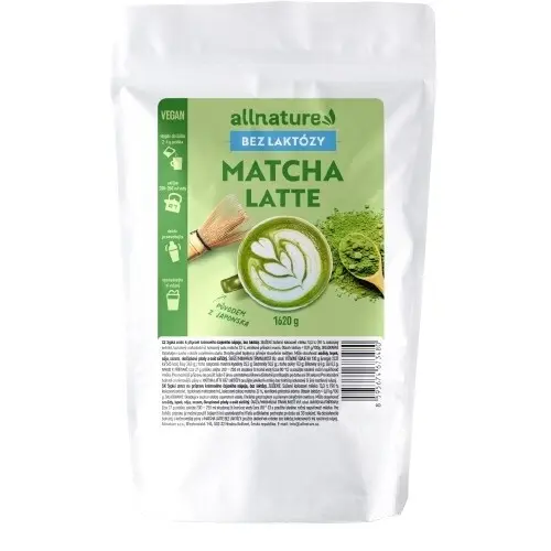 Allnature Matcha latte bez laktózy 1620g