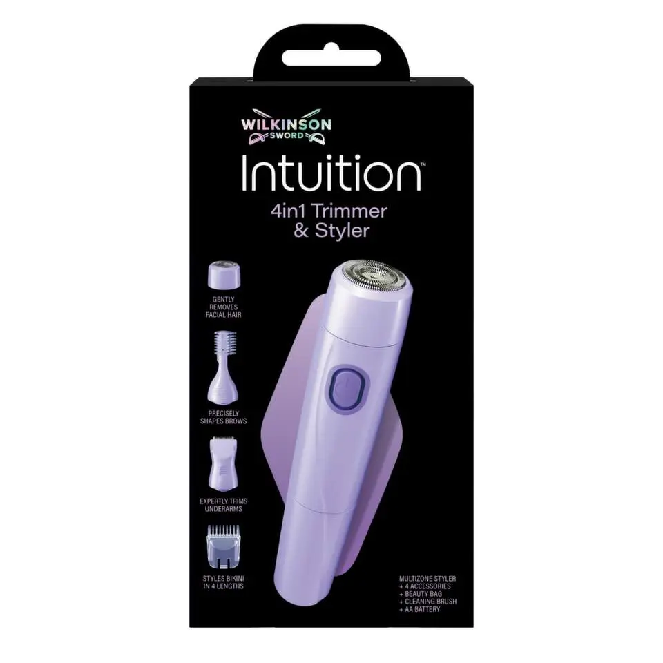 Wilkinson Intuition Perfect Finish 4v1 bateriový voděodolný dámský strojek