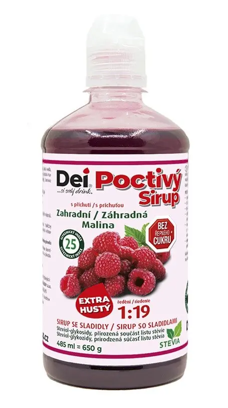 DeiSirup Poctivý Sirup malina 485 ml