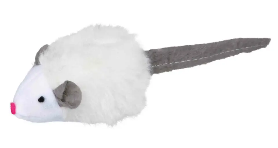 Hračka kočka Myš mikročipová se zvukem catnip 6cm TR
