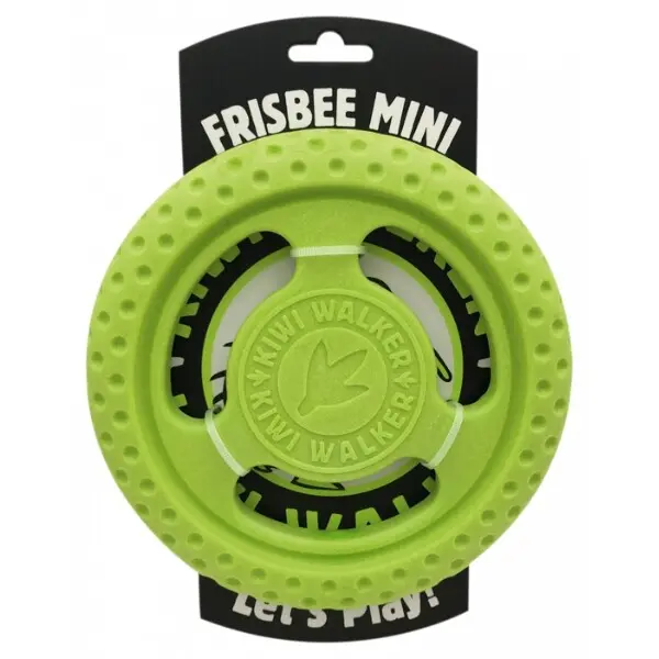 Hračka pes FRISBEE MINI plov. z TPR zelená Kiwi