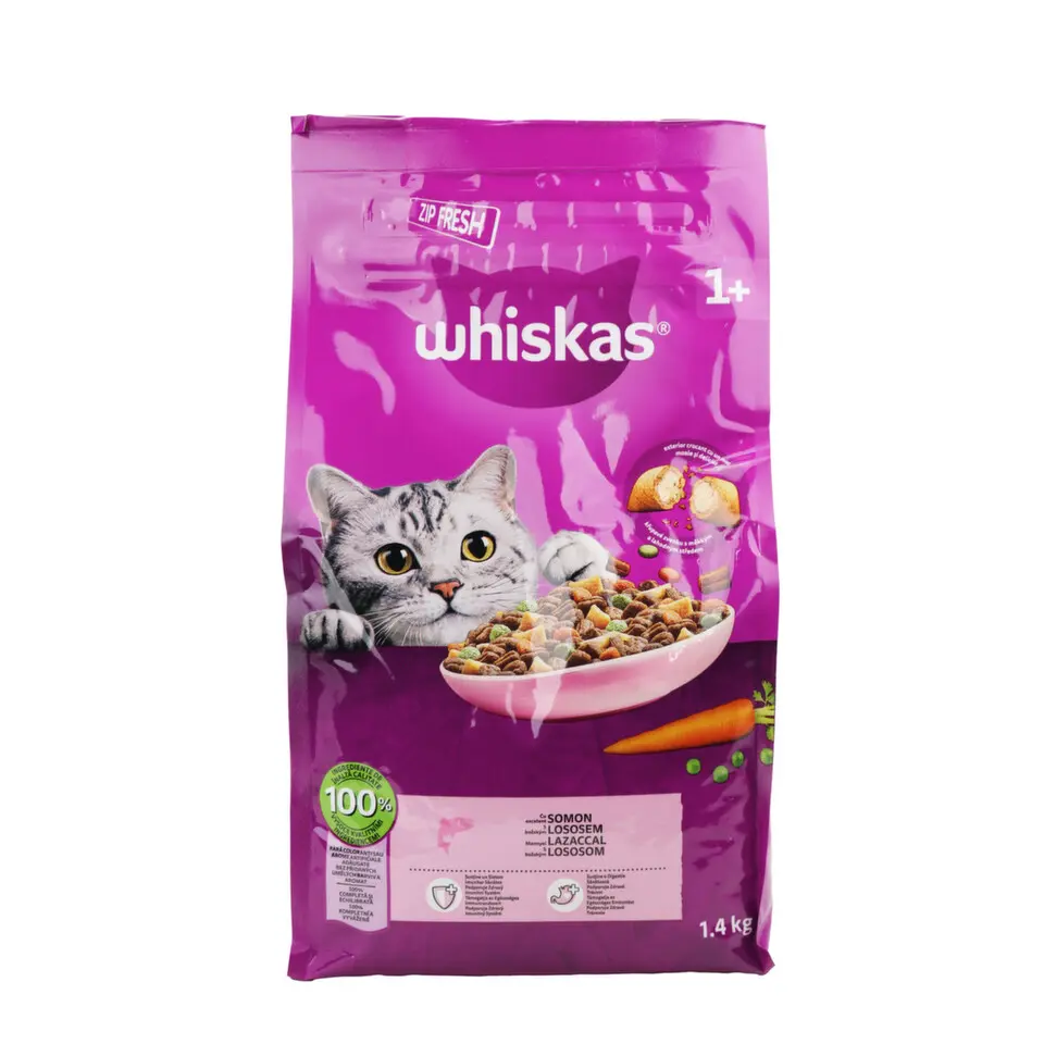 Whiskas Dry s lososem 1,4kg