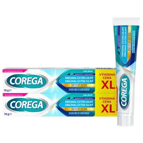 Corega Original Extra silný fixační krém 2x70g
