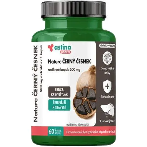 Astina Nature ČERNÝ ČESNEK 500mg cps.60