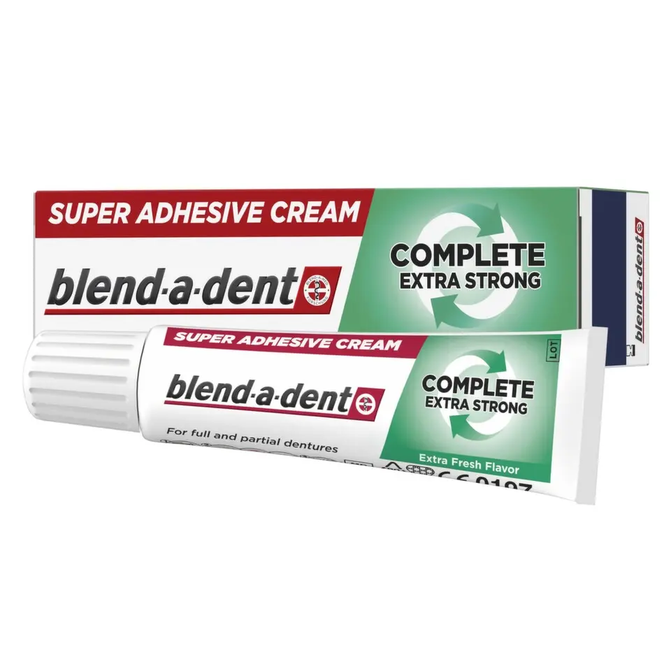 Blend-a-dent Complete lepící krém na zubní náhrady extra silný (Extra Fresh), 47g
