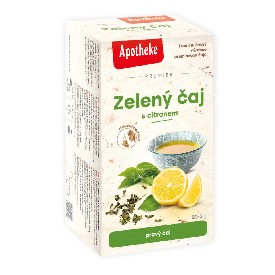 Apotheke Zelený čaj s citronem 20x2g