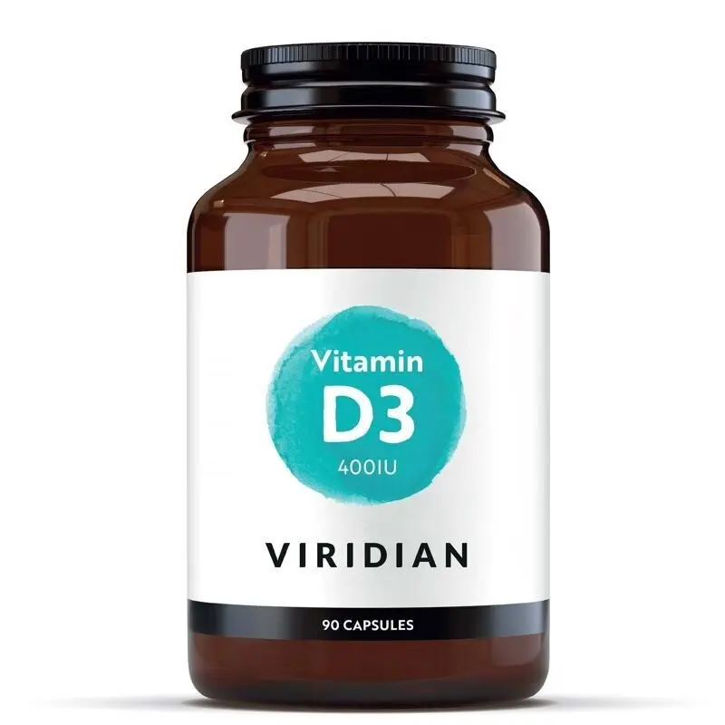 Viridian Vitamin D3 400 IU, 90 kapslí