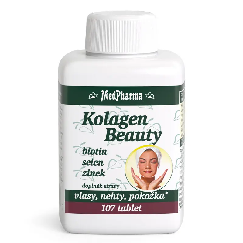 MedPharma Kolagen Beauty - biotin, selen, zinek 107 tablet