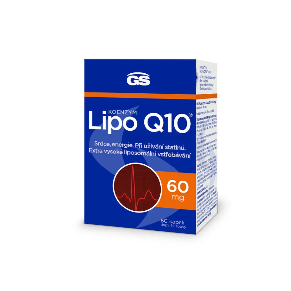 GS Koenzym Lipo Q10 60mg, 60 kapslí