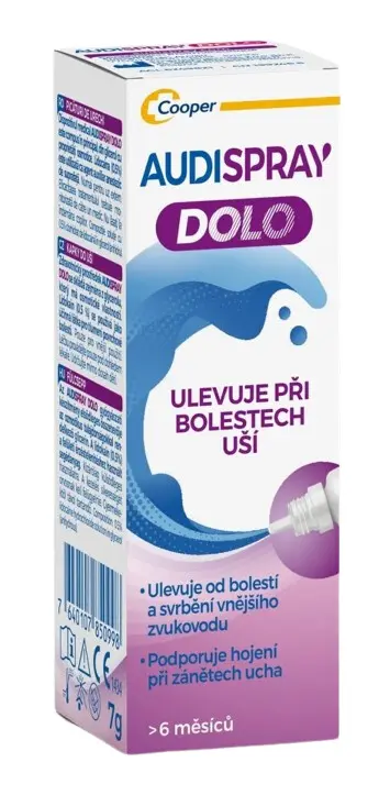 Audispray Dolo ušní kapky 7g