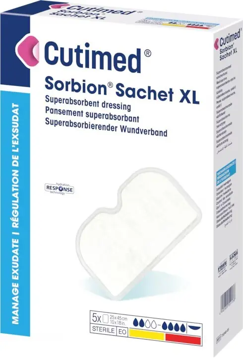 Cutimed Sorbion Sachet XL krytí 25 x 45 cm 10 ks