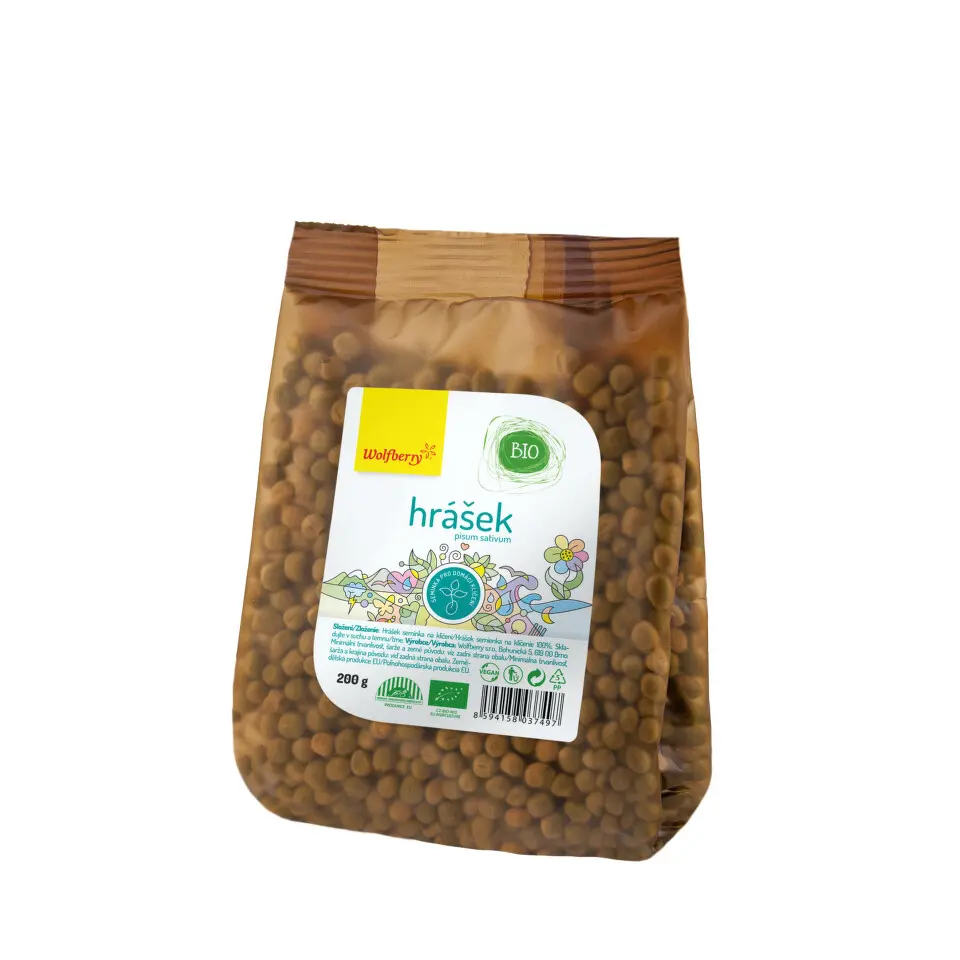 WOLFBERRY Hrášek BIO semínka na klíčení 200 g