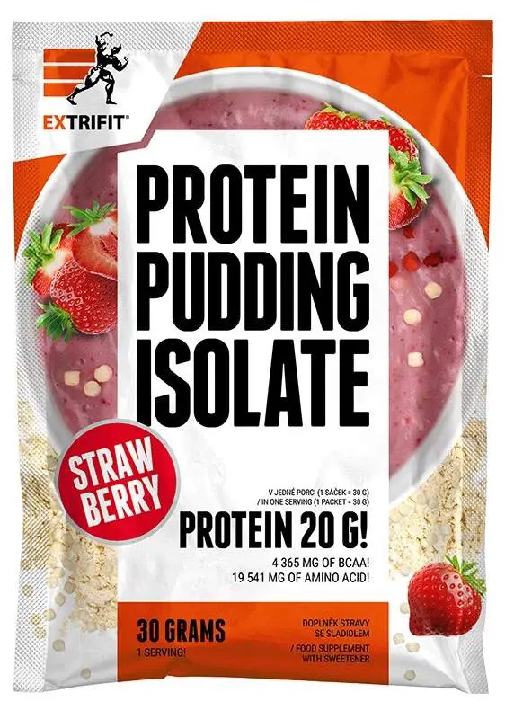 Extrifit Protein Pudding Isolate 30 g strawberry