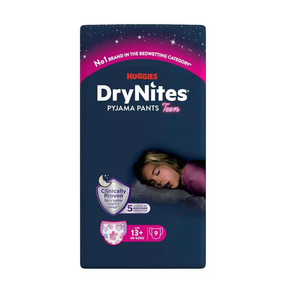 DryNites natahovací kalhotky na noc pro dívky