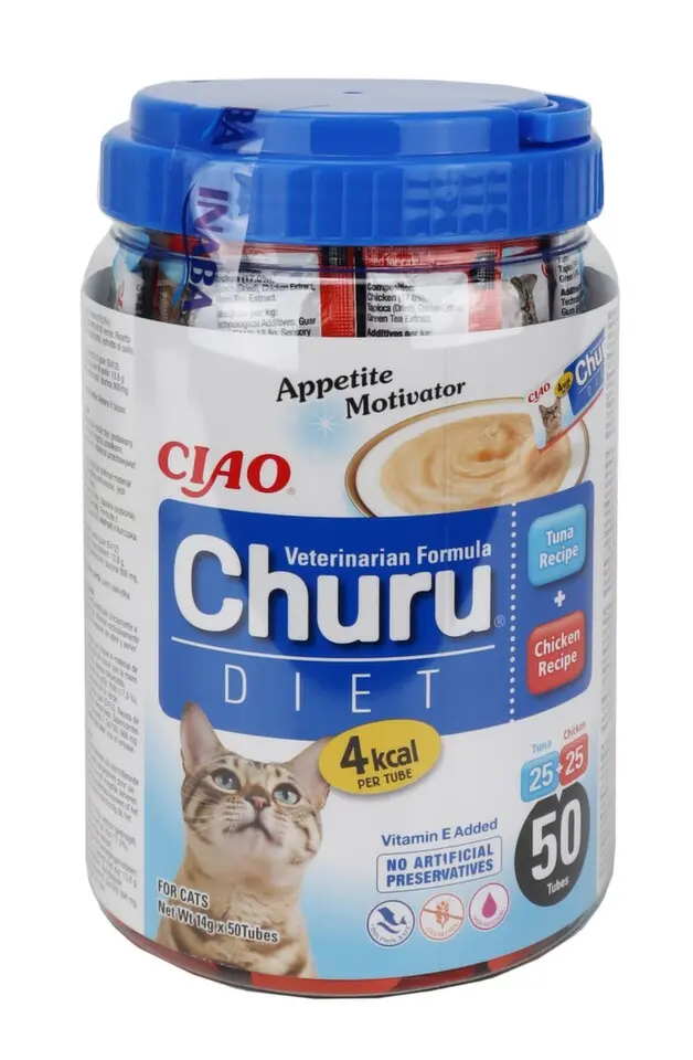 Churu Cat vet diet purée tuna&chicken varieties 50x14g