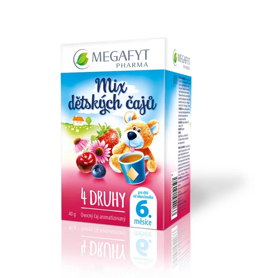 Megafyt Mix dětských čajů 4 druhy 20x2g