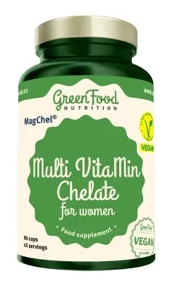 GreenFood Multi VitaMin Chelate for women 90 kapslí