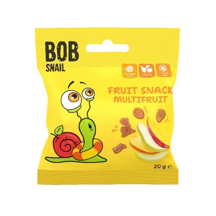 Šnek BOB ovocný snack multifruit 20g
