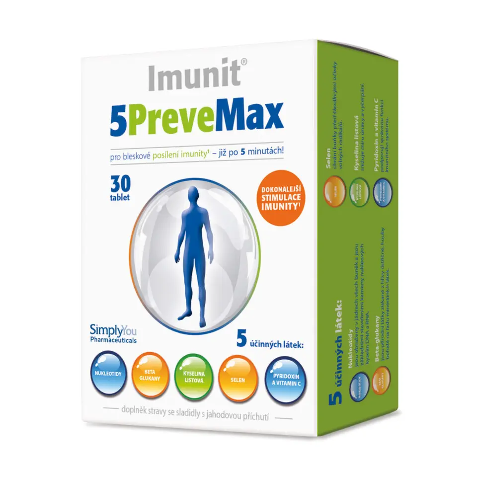 Imunit Prevemax - jahoda, 30 tablet