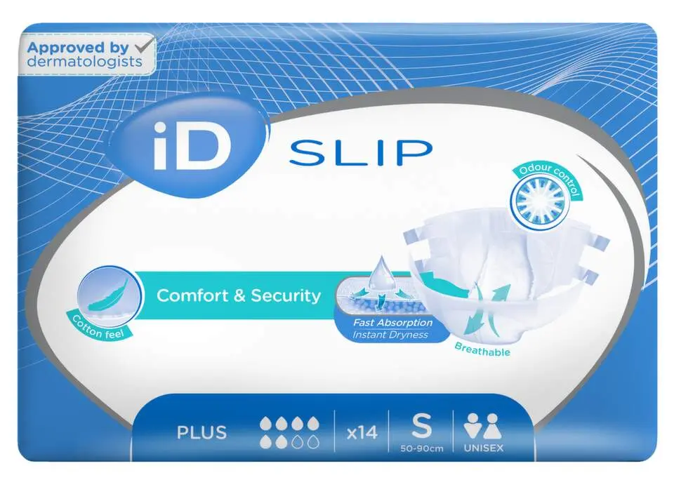 KALHOTKY ABSORPČNÍ ID SLIP SMALL-PLUS BOKY 50-90CM,2010ML,PRODYŠNÉ,14KS