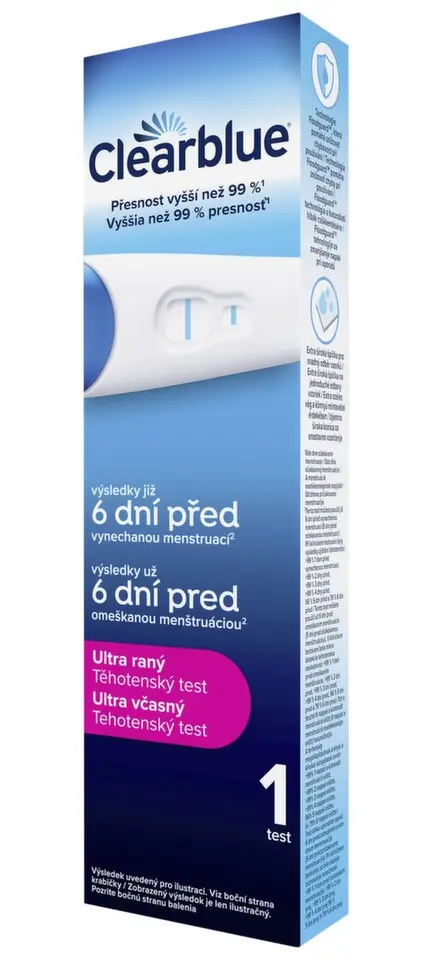 Clearblue ULTRA ČASNÝ těhotenský test 1ks
