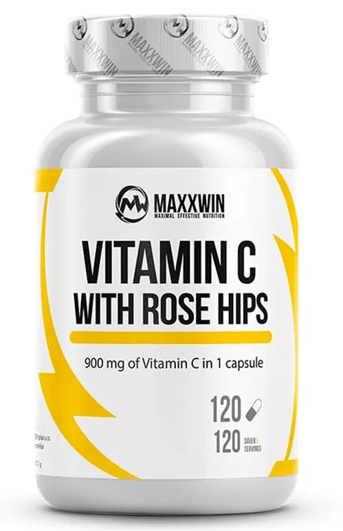 MAXXWIN VITAMIN C WITH ROSE HIPS 120 kapslí