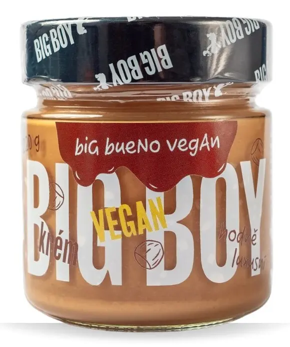 BIG BOY Big Bueno jemný lískový krém s kokosovým mlékem a cukrem 220 g