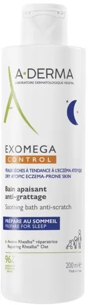 A-DERMA Exomega CONTROL Zklidňující koupel 200ml