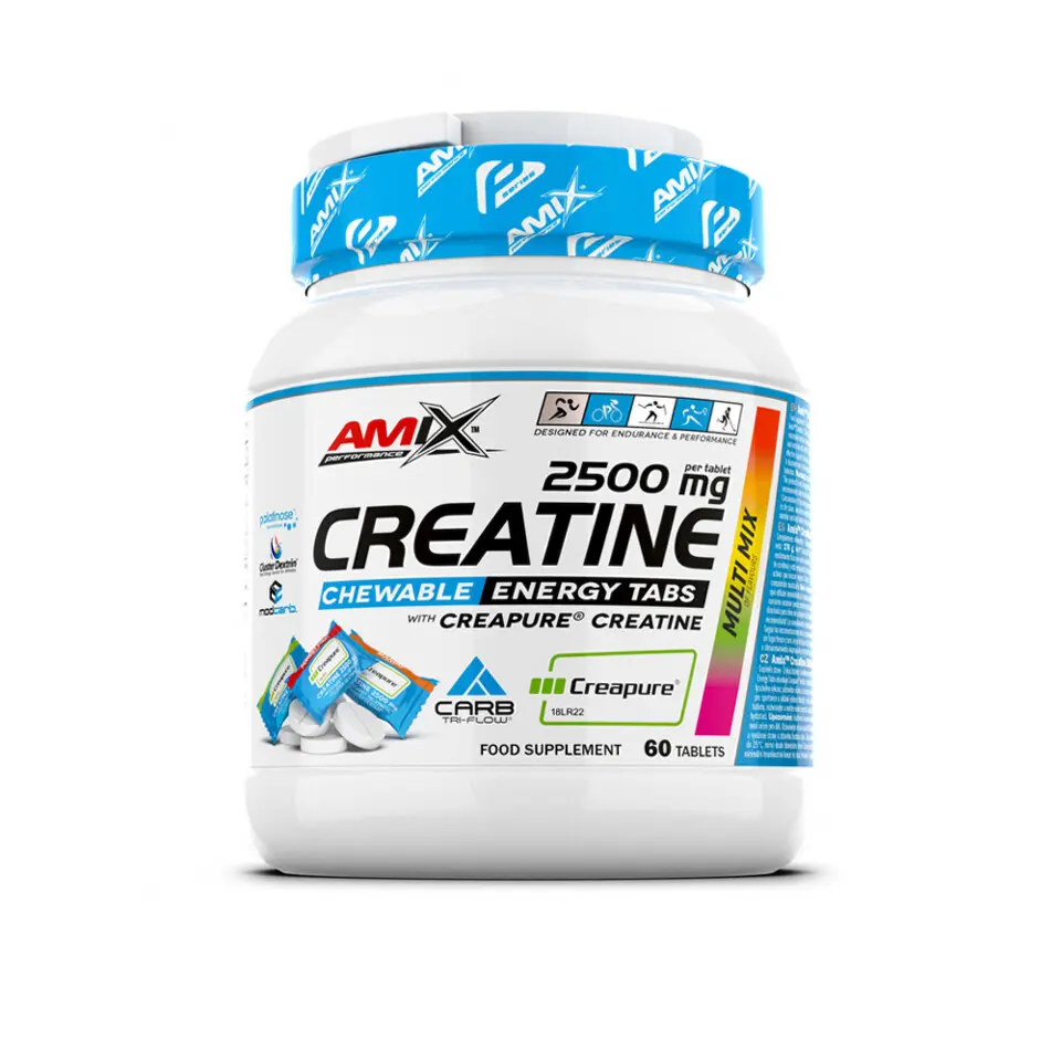 AMIX Performance Creatine 2500 mg, Kreatin žvýkací tablety, 60 ks