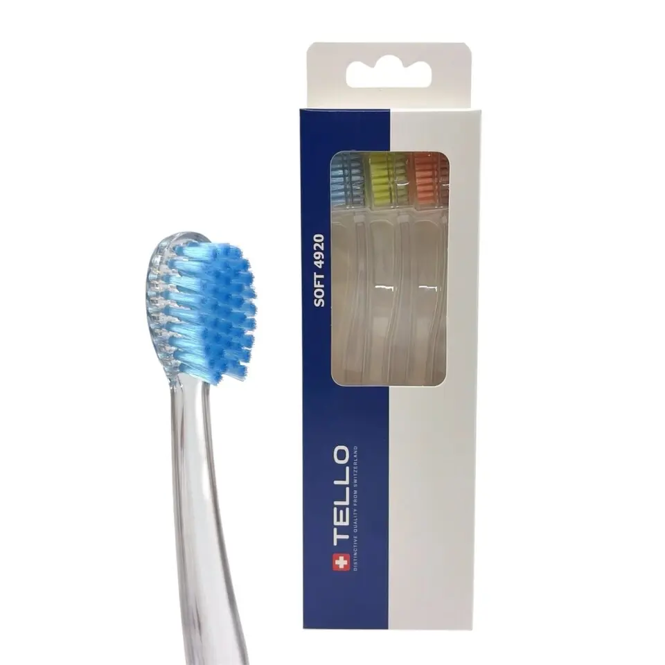 TELLO 4920 Soft zubní kartáček mix barev 1ks
