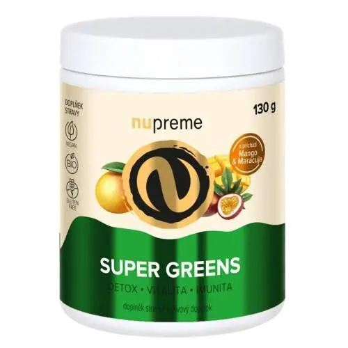 Super Greens Mango&Maracuja 130g BIO NUPREME