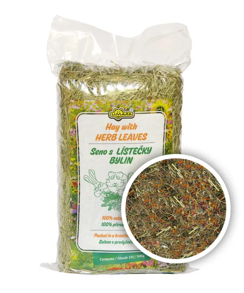 Seno s lístečky bylin LIMARA 15l/500g