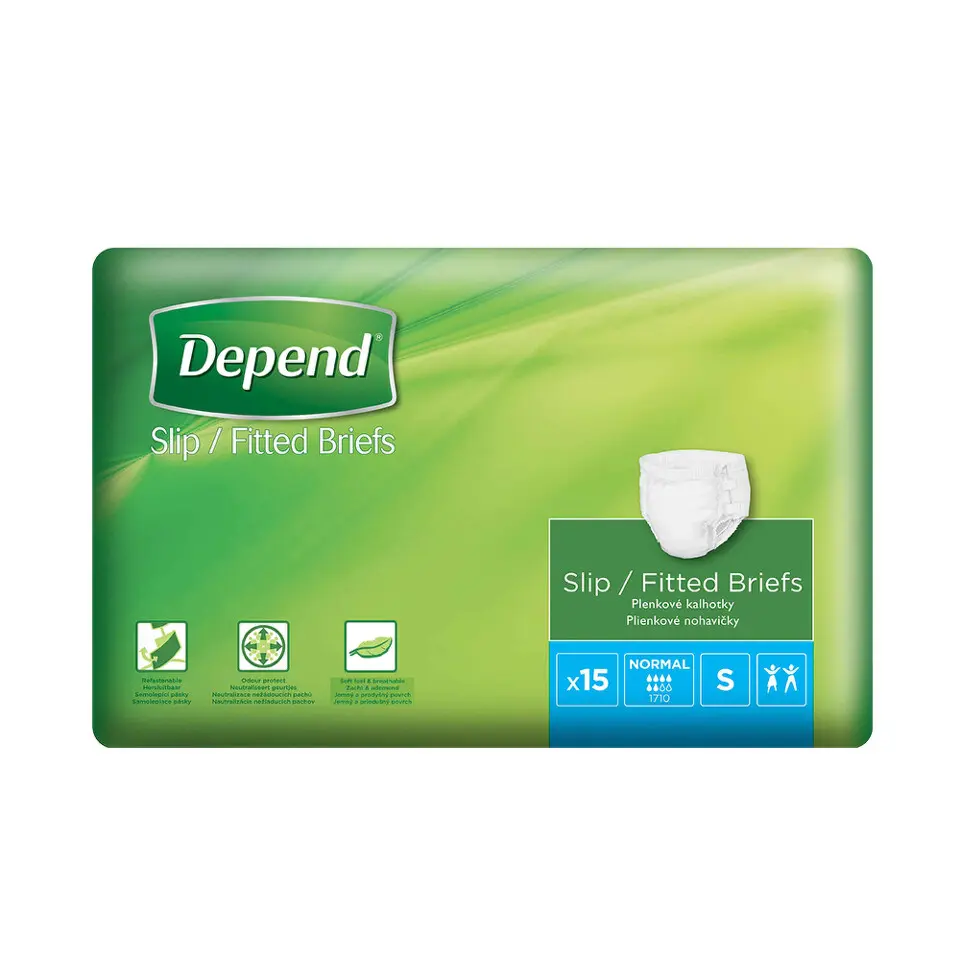 Depend Slip Normal inkont.kalhotky vel.S 15ks
