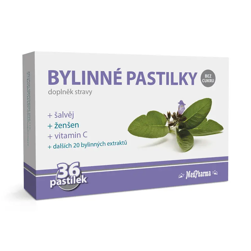 MedPharma šalvěj, ženšen, vitamín C 36 ks